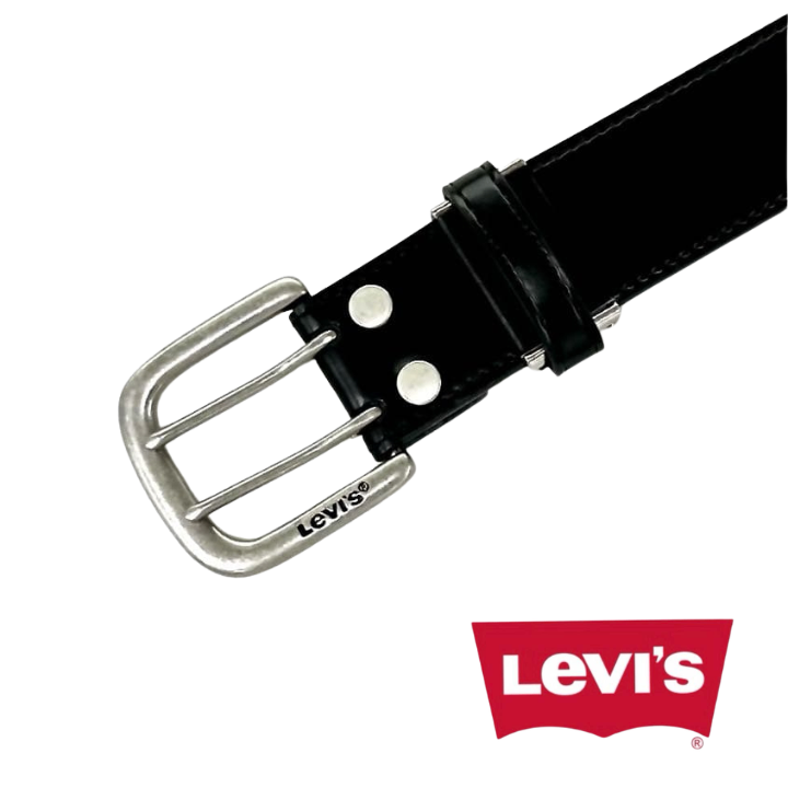 【Levi's】40mm ダブルピンベルト 6911 ブラック