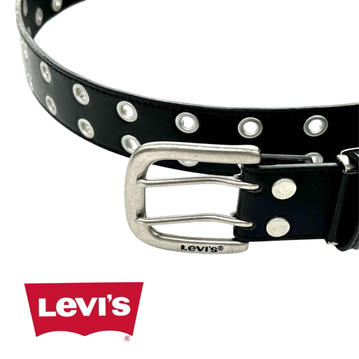 【Levi's】40mm ダブルピンベルト 6911 ブラック