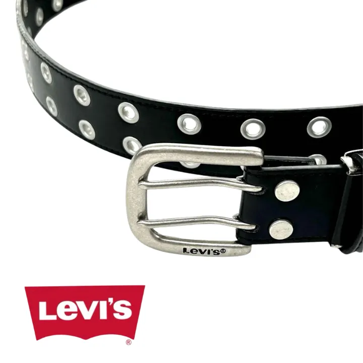 【Levi's】40mm ダブルピンベルト 6911 ブラック・ダークブラウン・レッド・ホワイト
