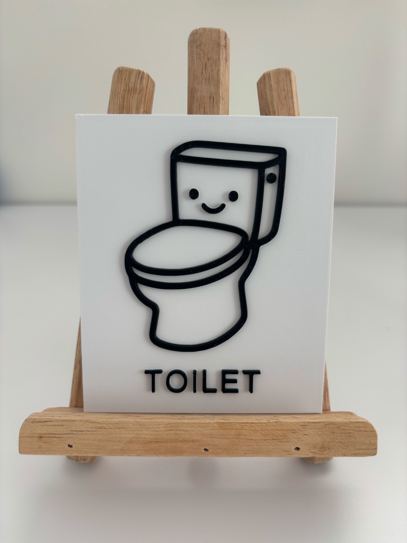トイレピクトサイン｜かわいいスマイルデザイン｜立体インテリアサイン