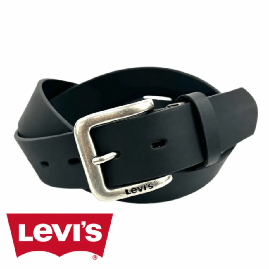 【Levi's】35mm 牛革スムースベルト 6020 ブラック・ダークブラウン