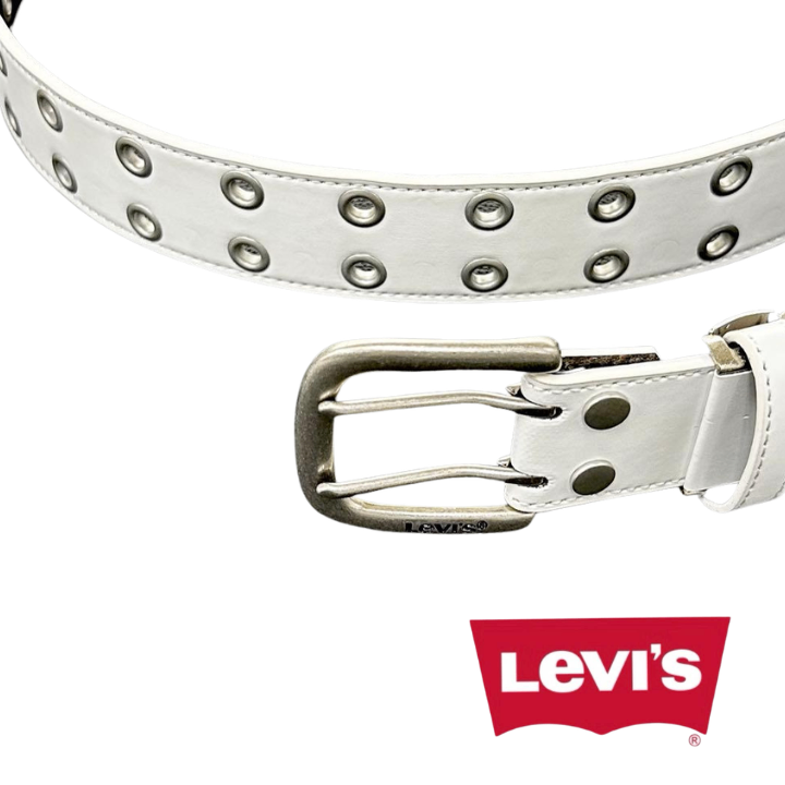 【Levi's】40mm ダブルピンベルト 6911 ホワイト