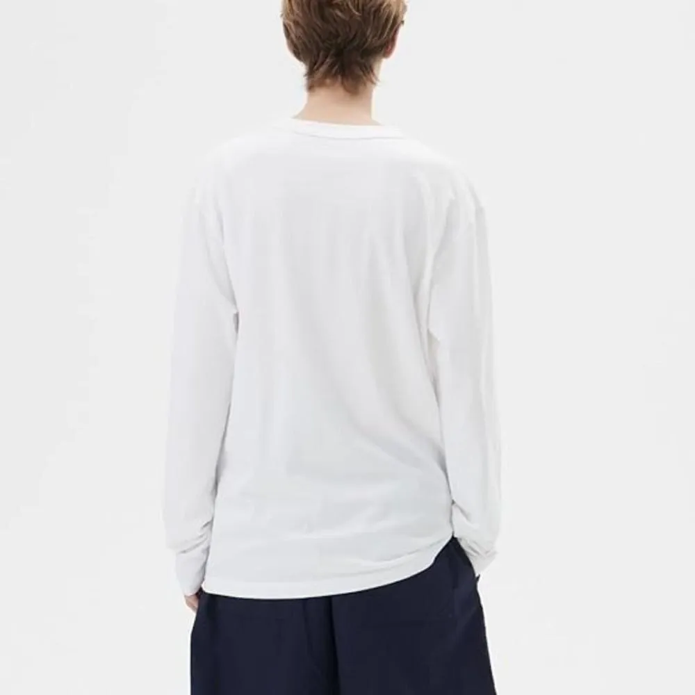 TEKLA テクラ LTSH-WH 長袖 Tシャツ Lサイズ WHITE ホワイト 白 オーガニック