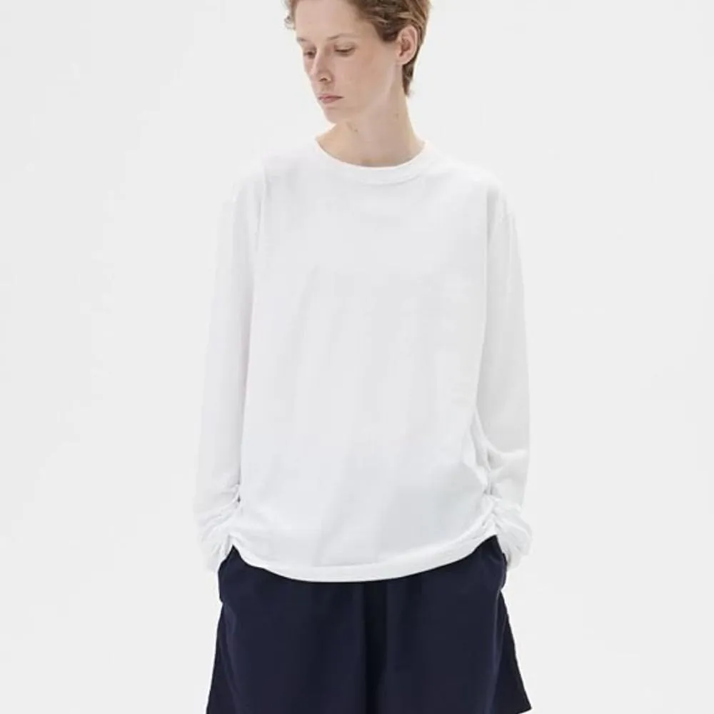 TEKLA テクラ LTSH-WH 長袖 Tシャツ Lサイズ WHITE ホワイト 白 オーガニック