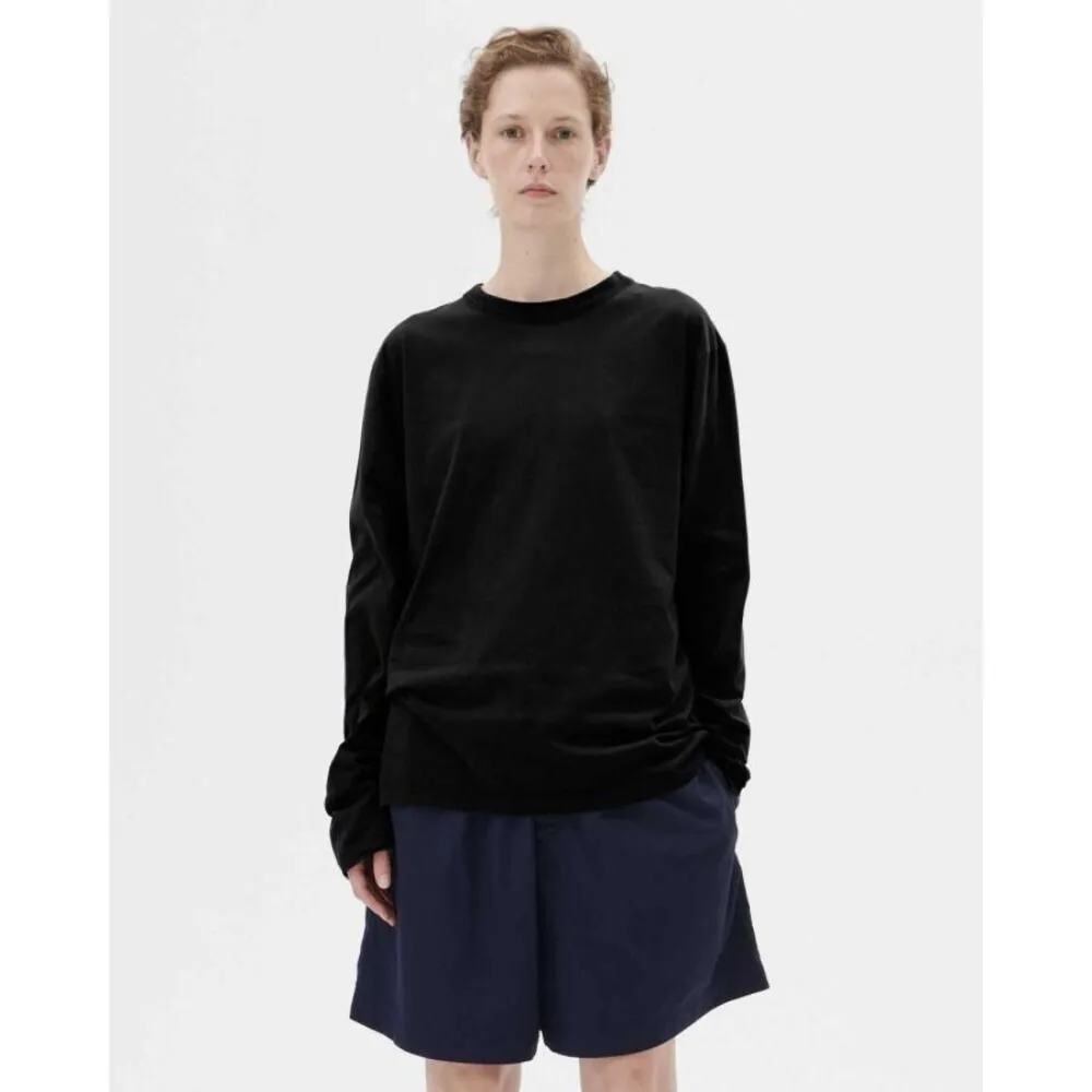 EKLA テクラ LTSH-BLA 長袖 Tシャツ Mサイズ ブラック 黒 オーガニックコットン 