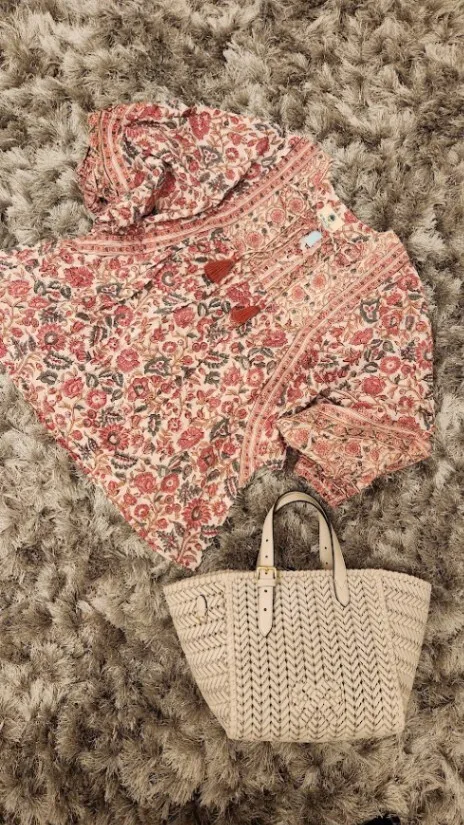 日本未入荷☆The Planter's Bungalow 　
インド綿ブロックプリント♡トップス