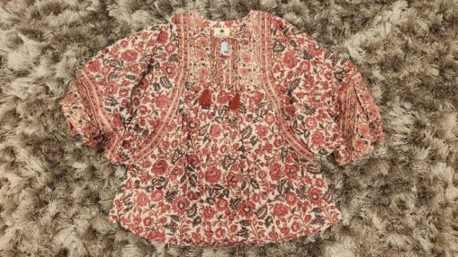 日本未入荷☆The Planter's Bungalow 　
インド綿ブロックプリント♡トップス