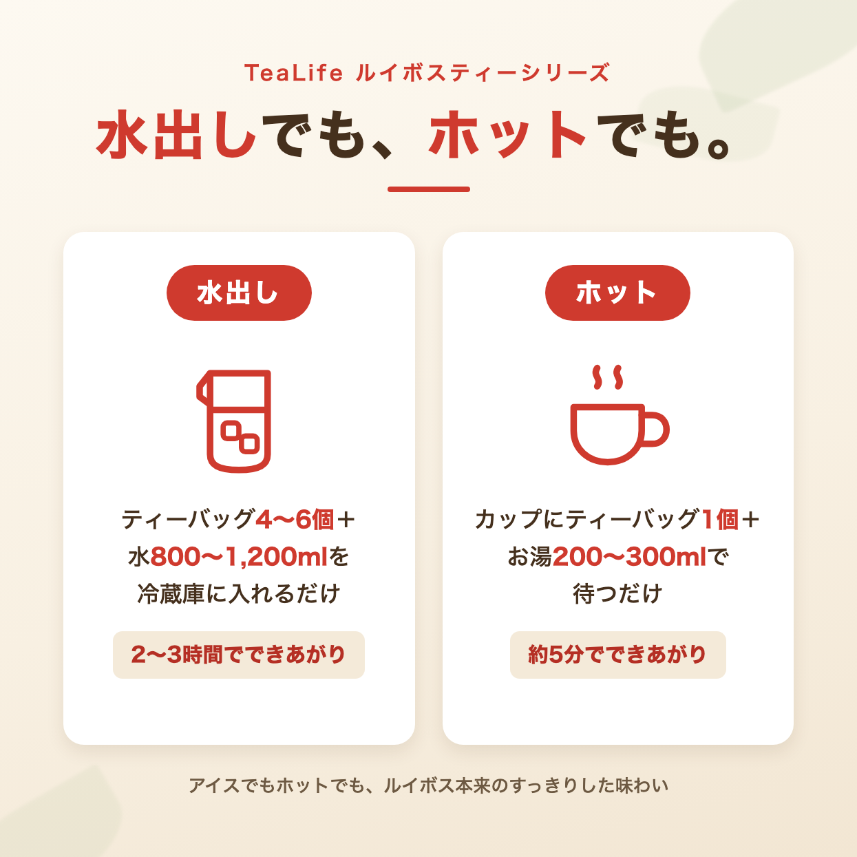 ルイボスティー ティーバッグ101包 ノンカフェイン 水出しOK 新品・未開封 ティーライフ