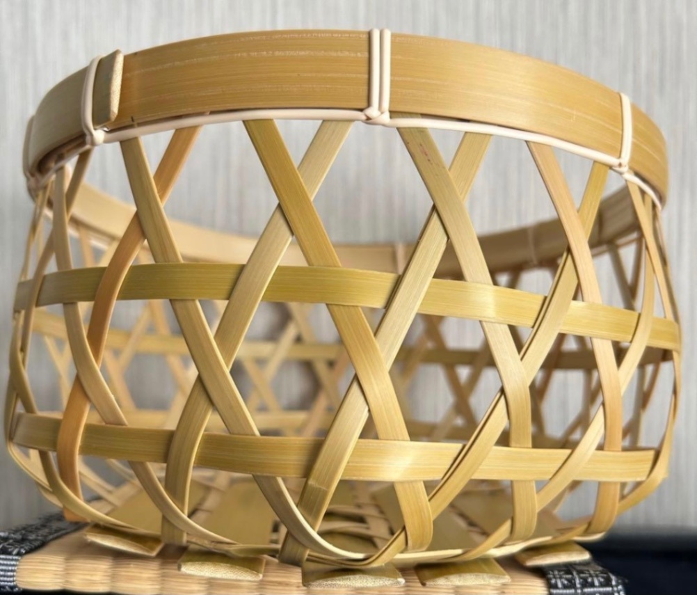 ⑤ 竹籠 カゴ 24㎝ 盛り籠 国産真竹