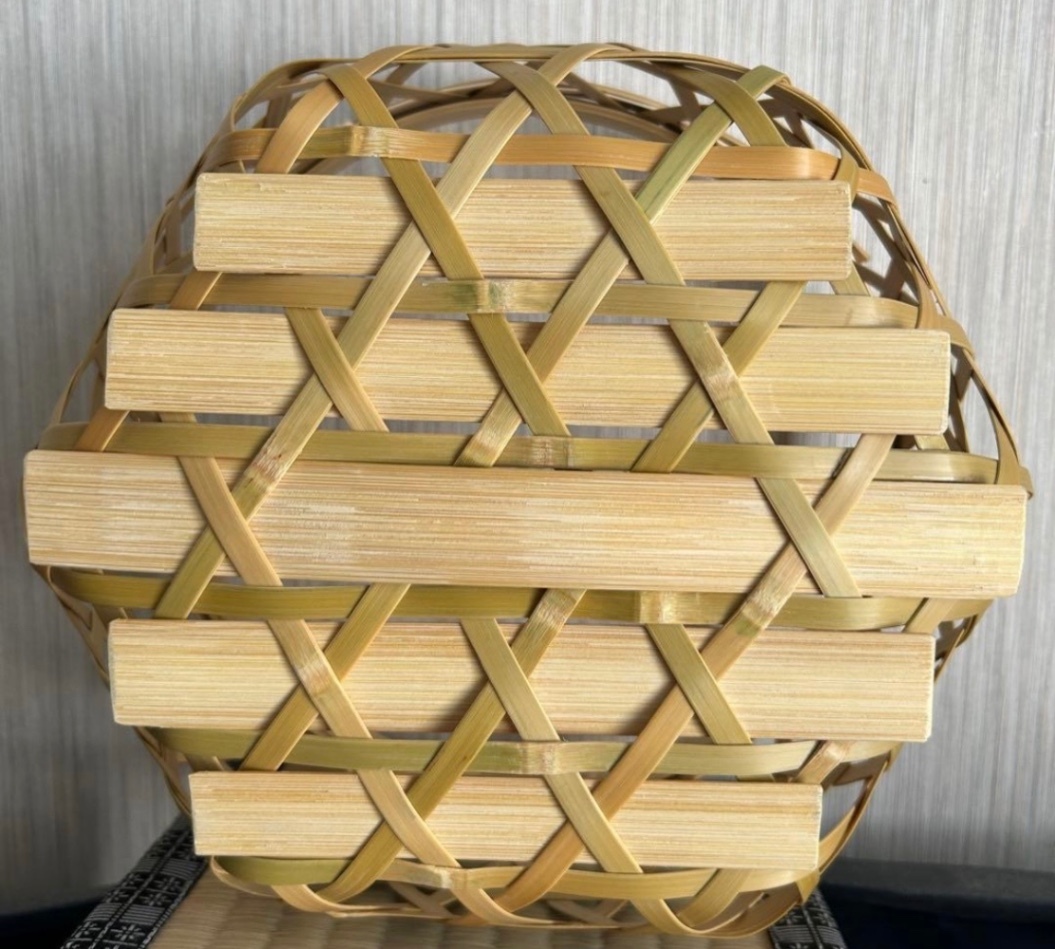 ⑤ 竹籠 カゴ 24㎝ 盛り籠 国産真竹