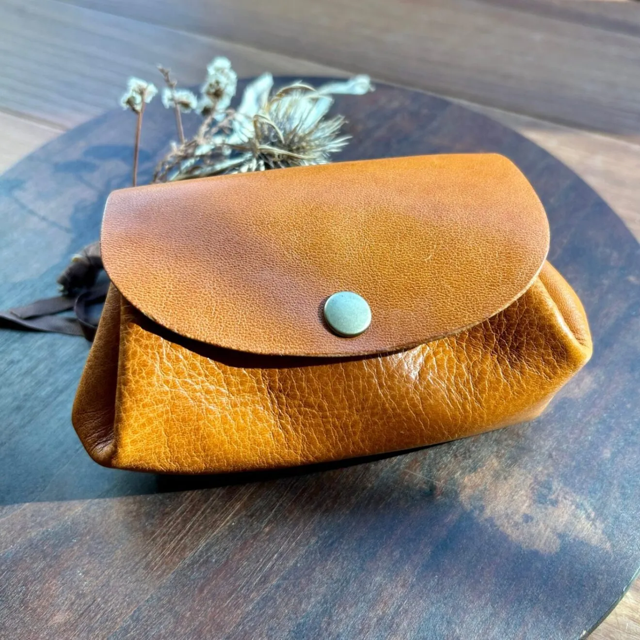 〜本革カシメお財布　小物入れ〜
