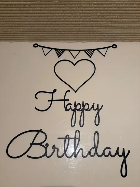 【Happy Birthday】 ハッピーバースデー　ウォールアート　ガーランド　ハート　セット
