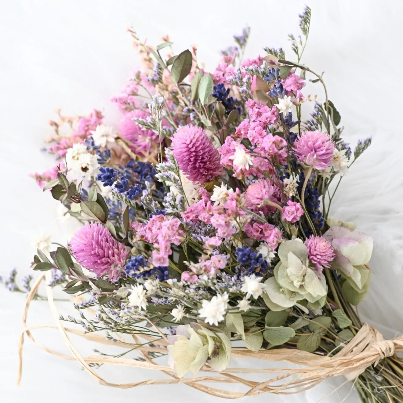 野の花スワッグ 20cm ドライフラワー北海道の自然美を感じる彩り。