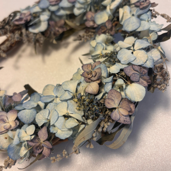 新潟の農家女子が手作り 🌼ドライフラワーリース 20cm