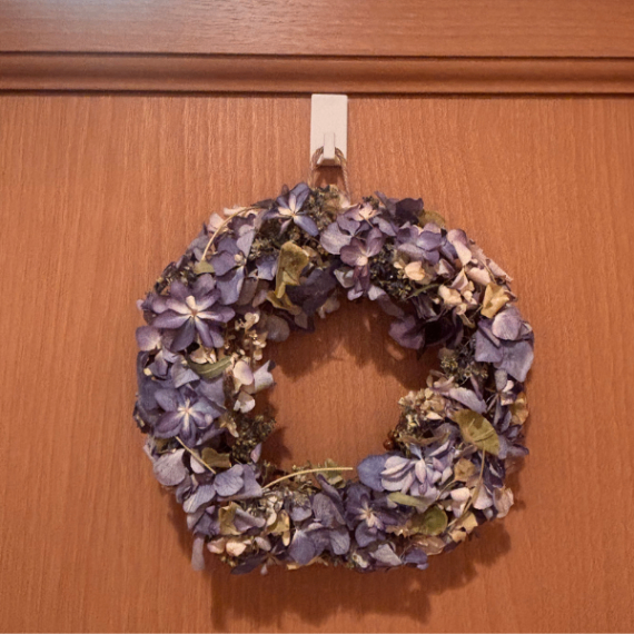 新潟の農家女子が作った 🌼 手作りドライフラワーリース 17cm