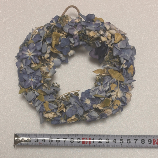 新潟の農家女子が作った 🌼 手作りドライフラワーリース 17cm