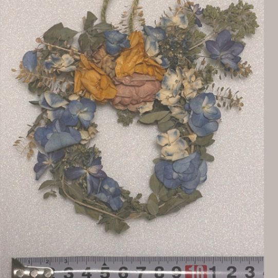 新潟の農家女子が作った 🌼 手作りドライフラワーリース 直径約13cm