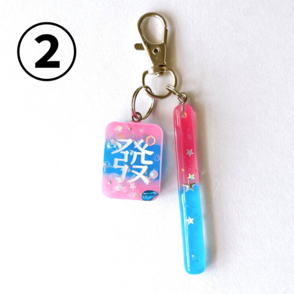 白・發・中の選べるポップカラー麻雀キーホルダー