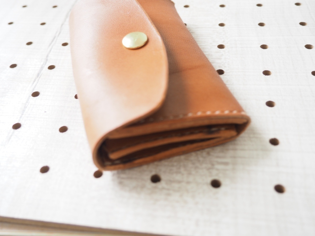 【ハンドメイド】栃木レザー 名刺入れ ハンドメイド 一点物 本革 大容量カードケース