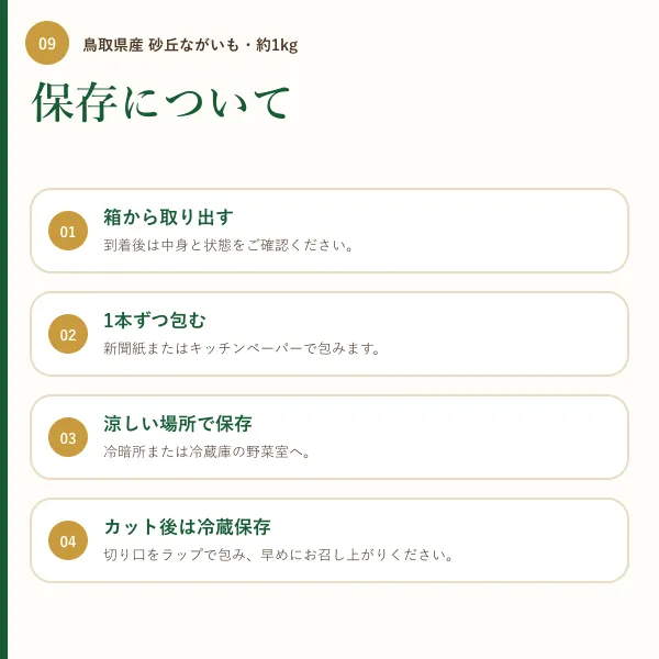 【鳥取県産】砂丘ながいも 約1kg（2本前後）｜ご家庭用