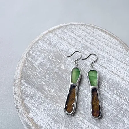 Harvest｜ステンドグラスピアス
【ハンドメイド】