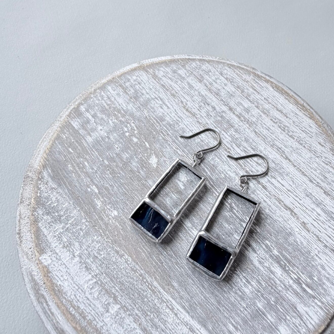 Blue Note｜テンドグラスピアス
【ハンドメイド】

