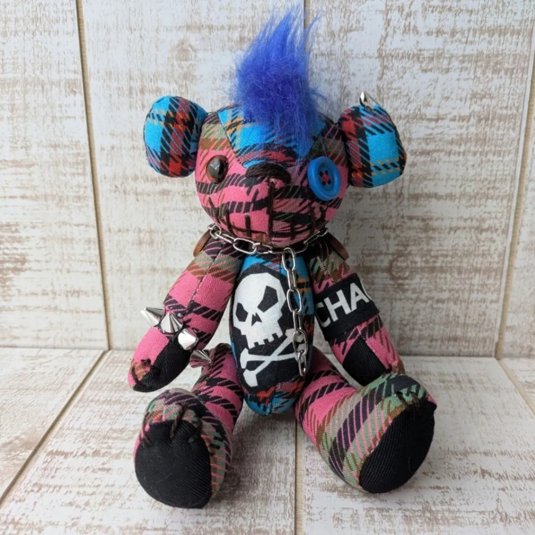【ハロウィン】モヒカンデビルJr（ブルー）（１８ｃｍ）