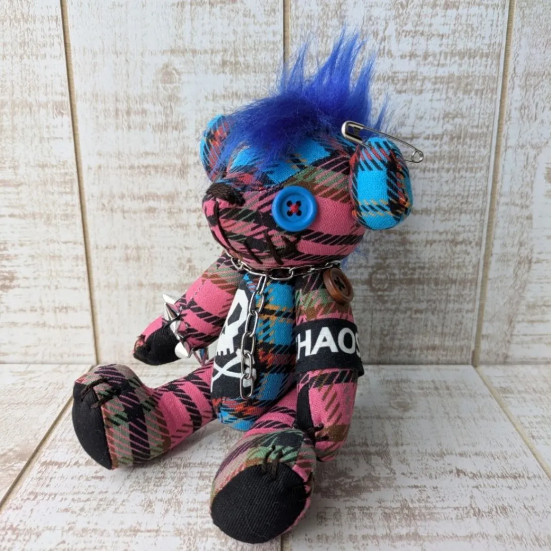 【ハロウィン】モヒカンデビルJr（ブルー）（１８ｃｍ）