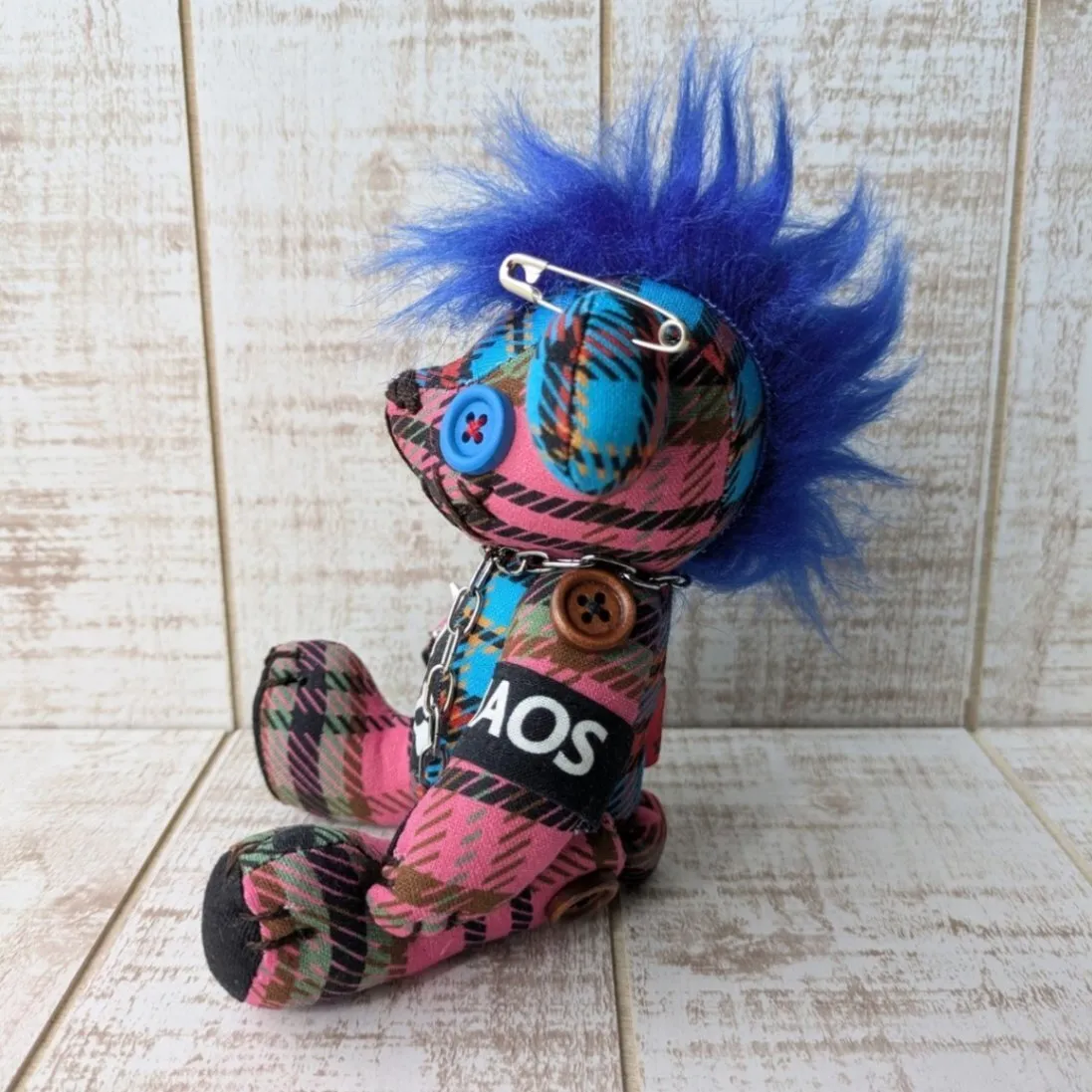 【ハロウィン】モヒカンデビルJr（ブルー）（１８ｃｍ）