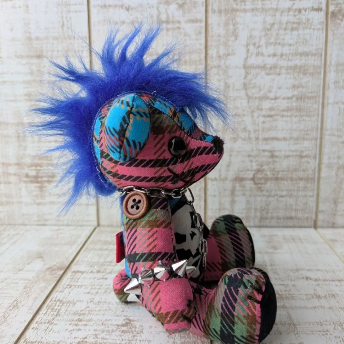 【ハロウィン】モヒカンデビルJr（ブルー）（１８ｃｍ）