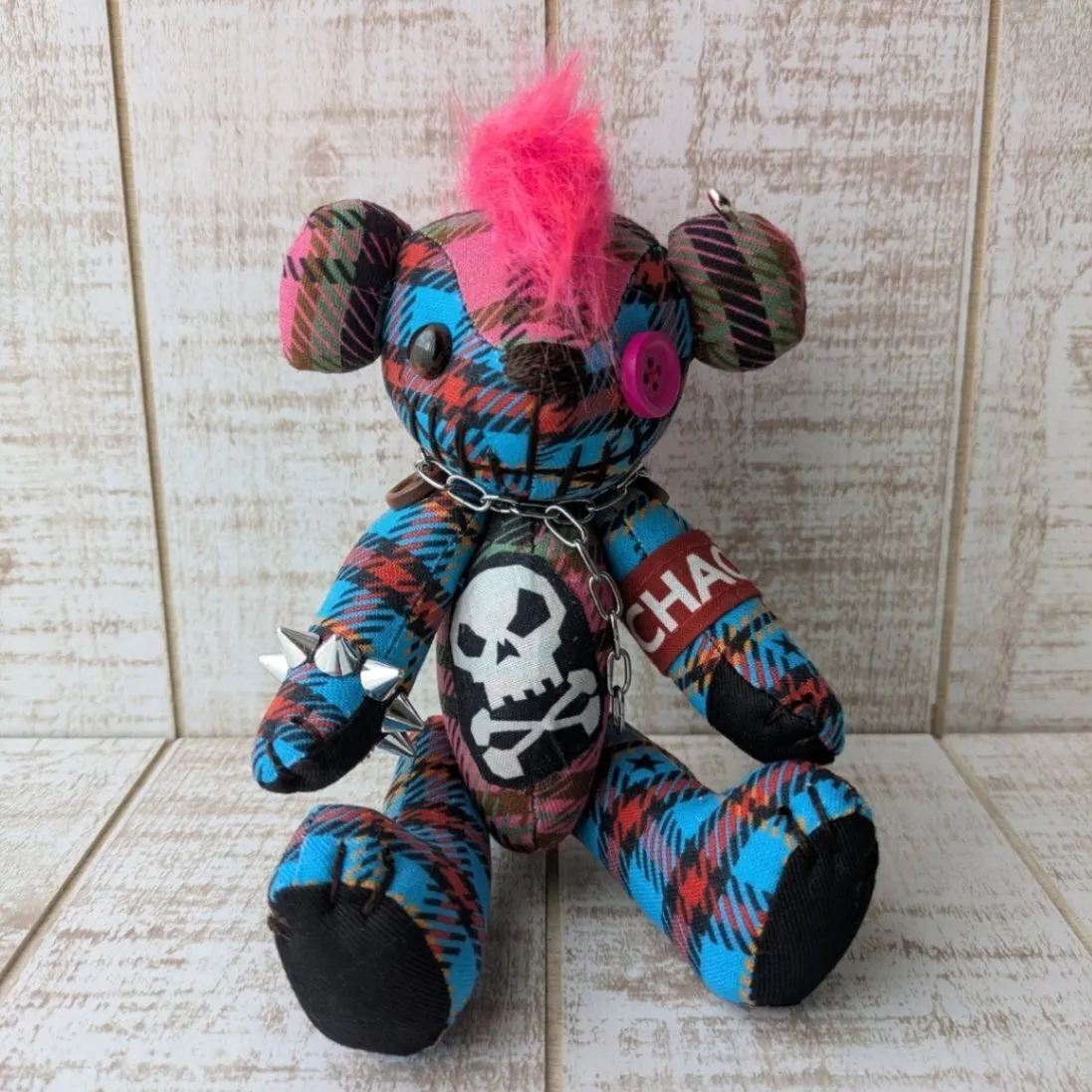 【ハロウィン】モヒカンデビルJr（ピンク）（１８ｃｍ）