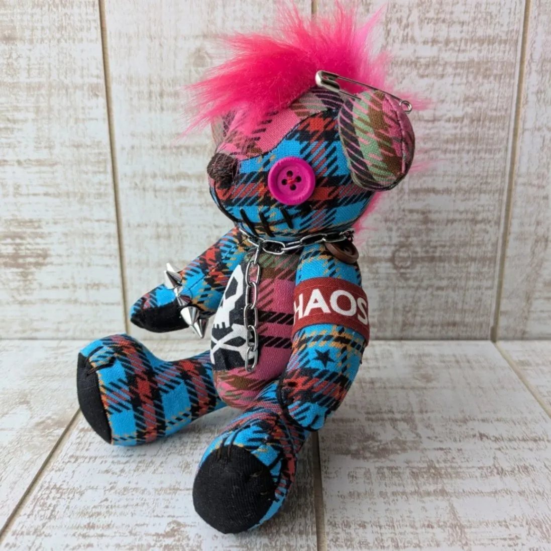 【ハロウィン】モヒカンデビルJr（ピンク）（１８ｃｍ）