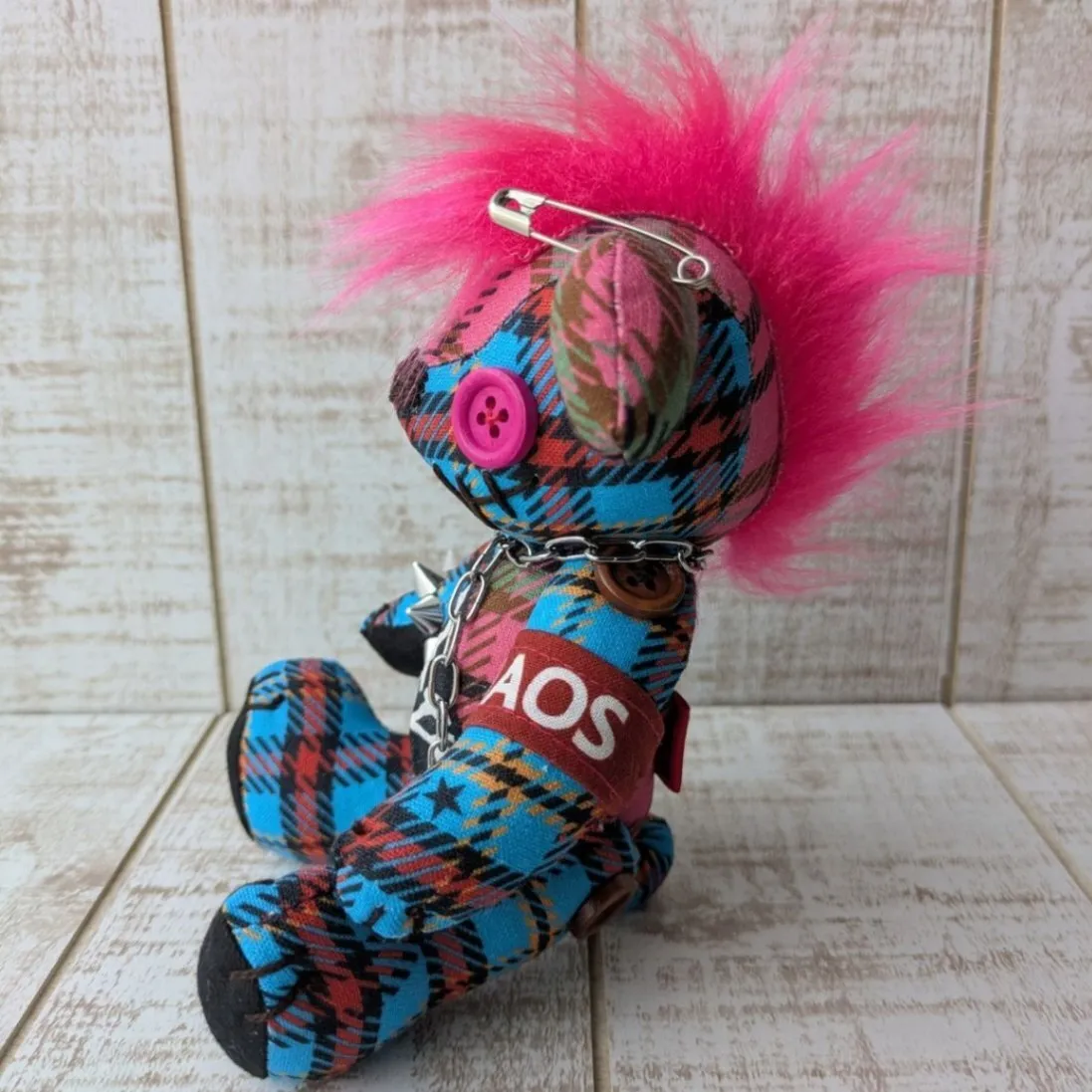 【ハロウィン】モヒカンデビルJr（ピンク）（１８ｃｍ）