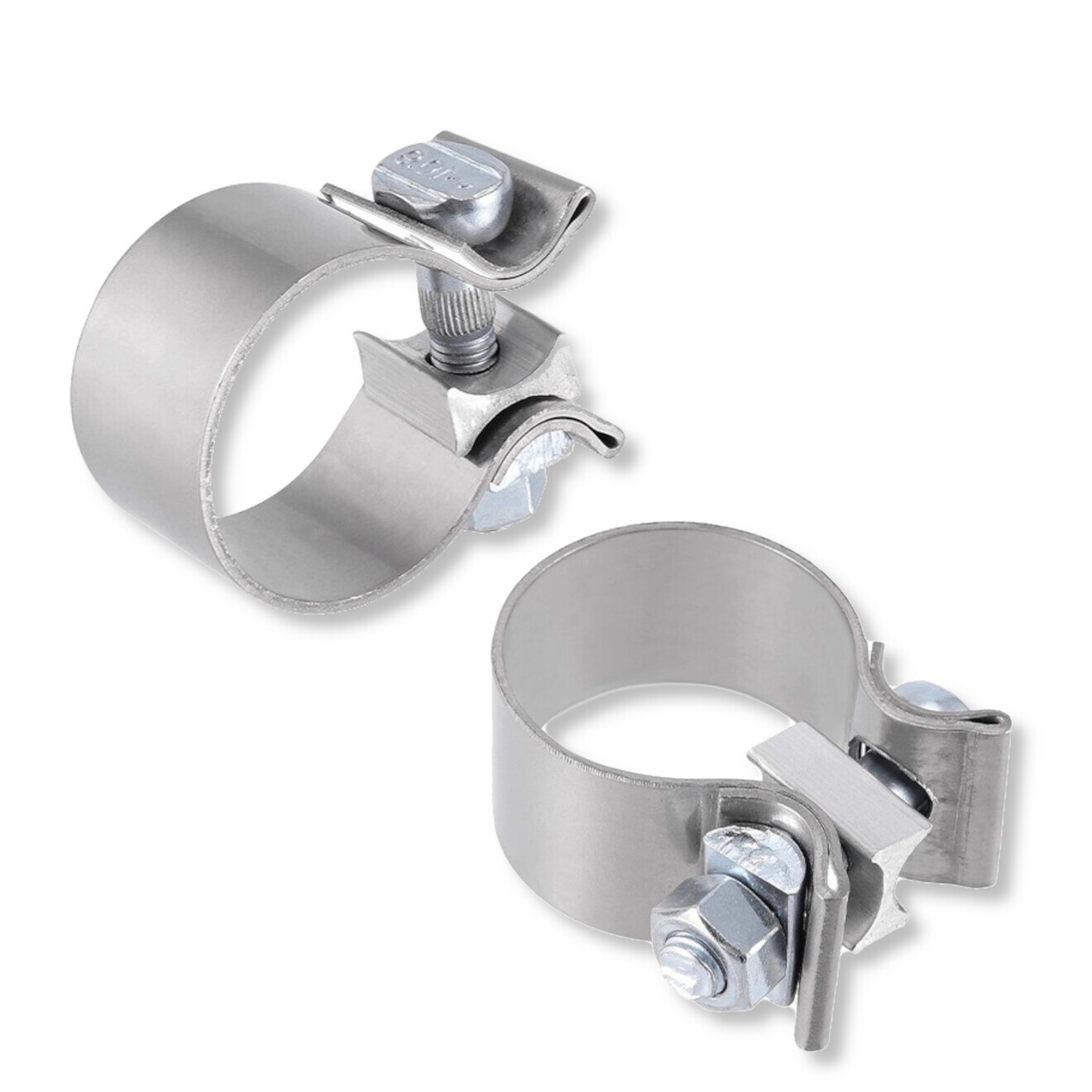 マフラーバンド マフラークランプ 44-47mm ハーレー 互換 パイプクランプ ステンレス 2個