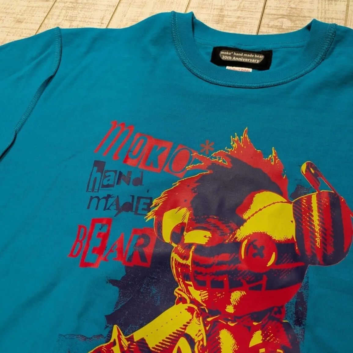 【1点限り】30周年記念Tシャツ／ターコイズブルー L