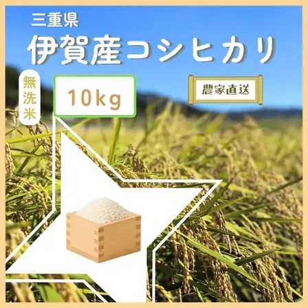 秋の味覚】令和8年産 三重県伊賀産コシヒカリ 【玄米】30キロ