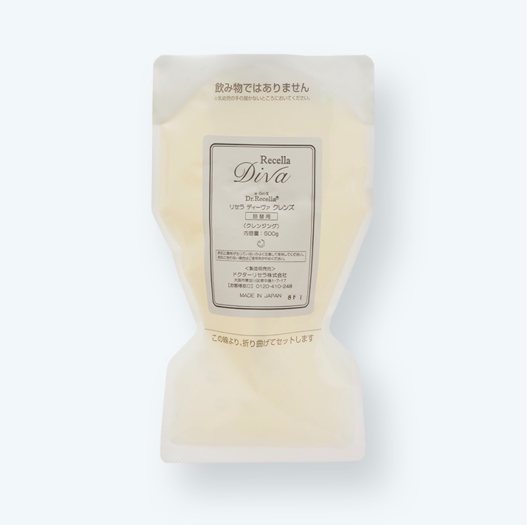 【ALL無添加・エステ専売化粧品】リセラディーヴァクレンズ 500g ※詰替用【約3〜5ヶ月分】