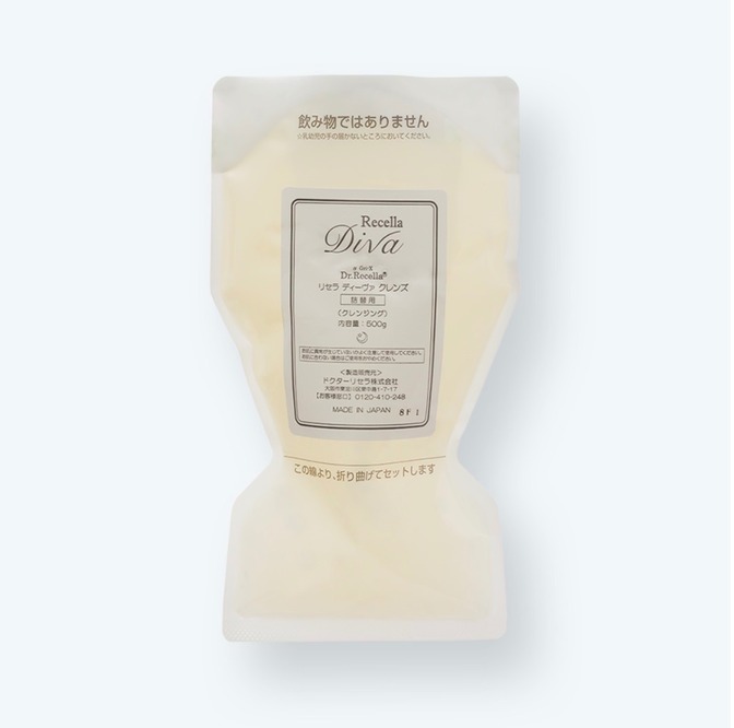 【ALL無添加・エステ専売化粧品】リセラディーヴァクレンズ 500g ※詰替用【約3〜5ヶ月分】