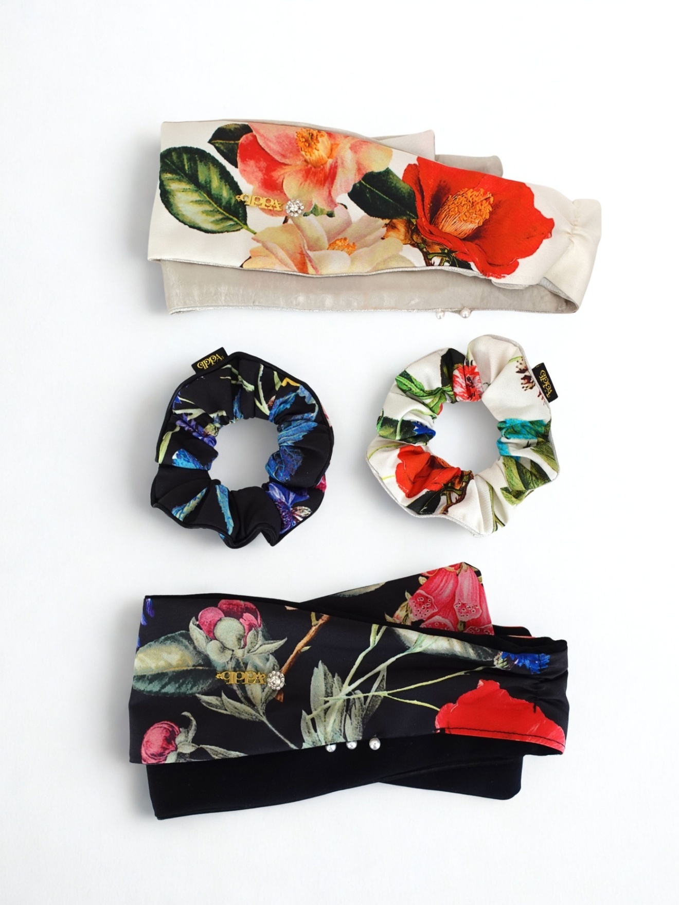 リバーシブルBloom Noir Black 着せ替えターバン 