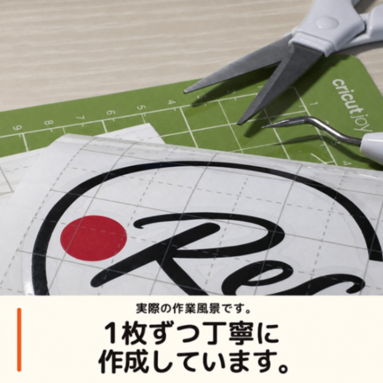 ドラレコステッカー 筆記体REC 録画中 カッティングステッカー 車用 白・黒 選べる2色【19】