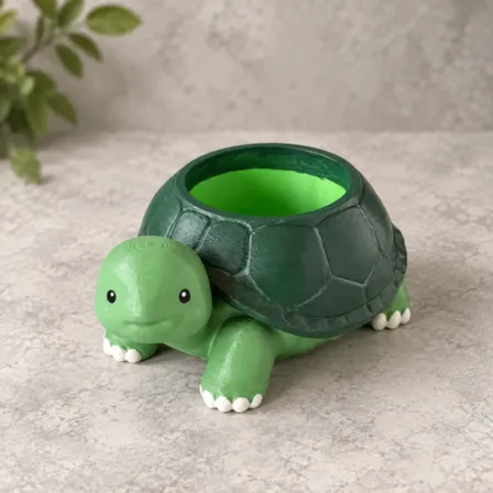 亀1.5号鉢 | 3Dプリンター製 | 塗装済み