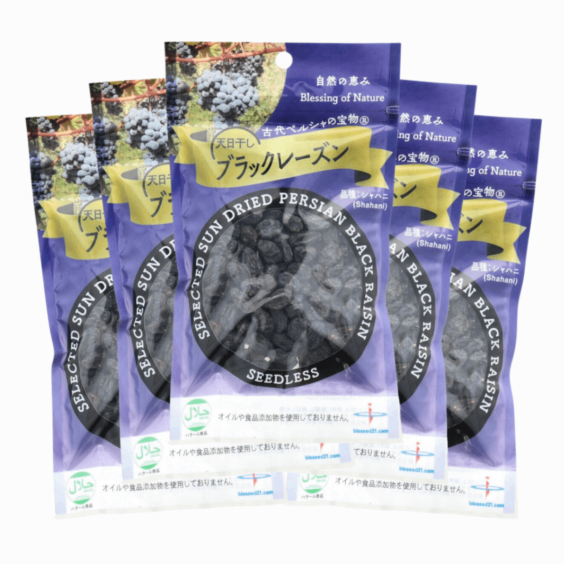 天日干しブラックレーズン 110g×5袋｜砂糖・油不使用｜無添加｜農薬・化学肥料不使用｜シャハニ種