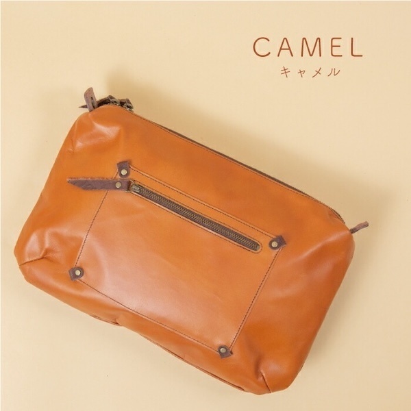 【馬革】姫路レザー スクエアショルダーバッグ COLORI Mサイズ（日本製）