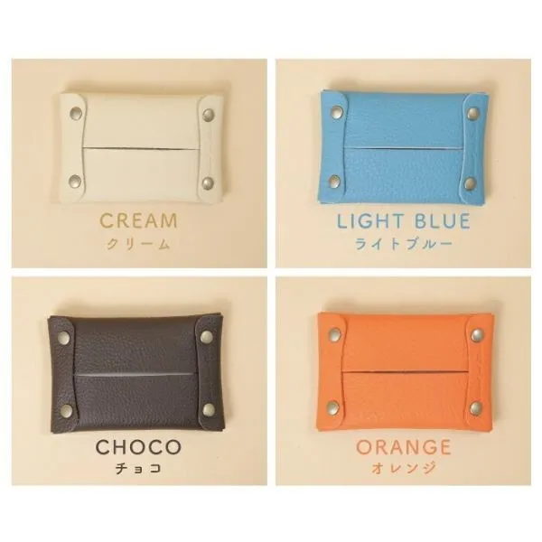 【本革】　ポケットティッシュケース（牛革・日本製）