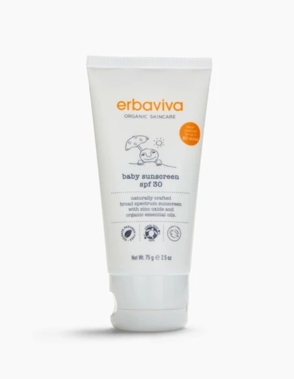 【erbaviva】ベビーサンスクリーン SPF30 75g オーガニック　日焼け止め　
