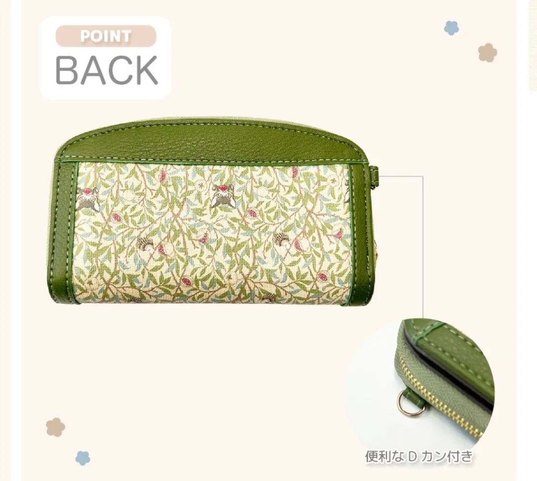 ダヤン 短めの長財布 花柄｜上品デザイン ラウンドファスナー 収納たっぷり 大人かわいい