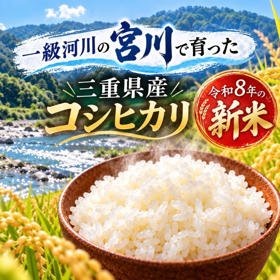 令和8年度 新米】三重県産コシヒカリ 10Kg｜農家直送｜注文後に精米
