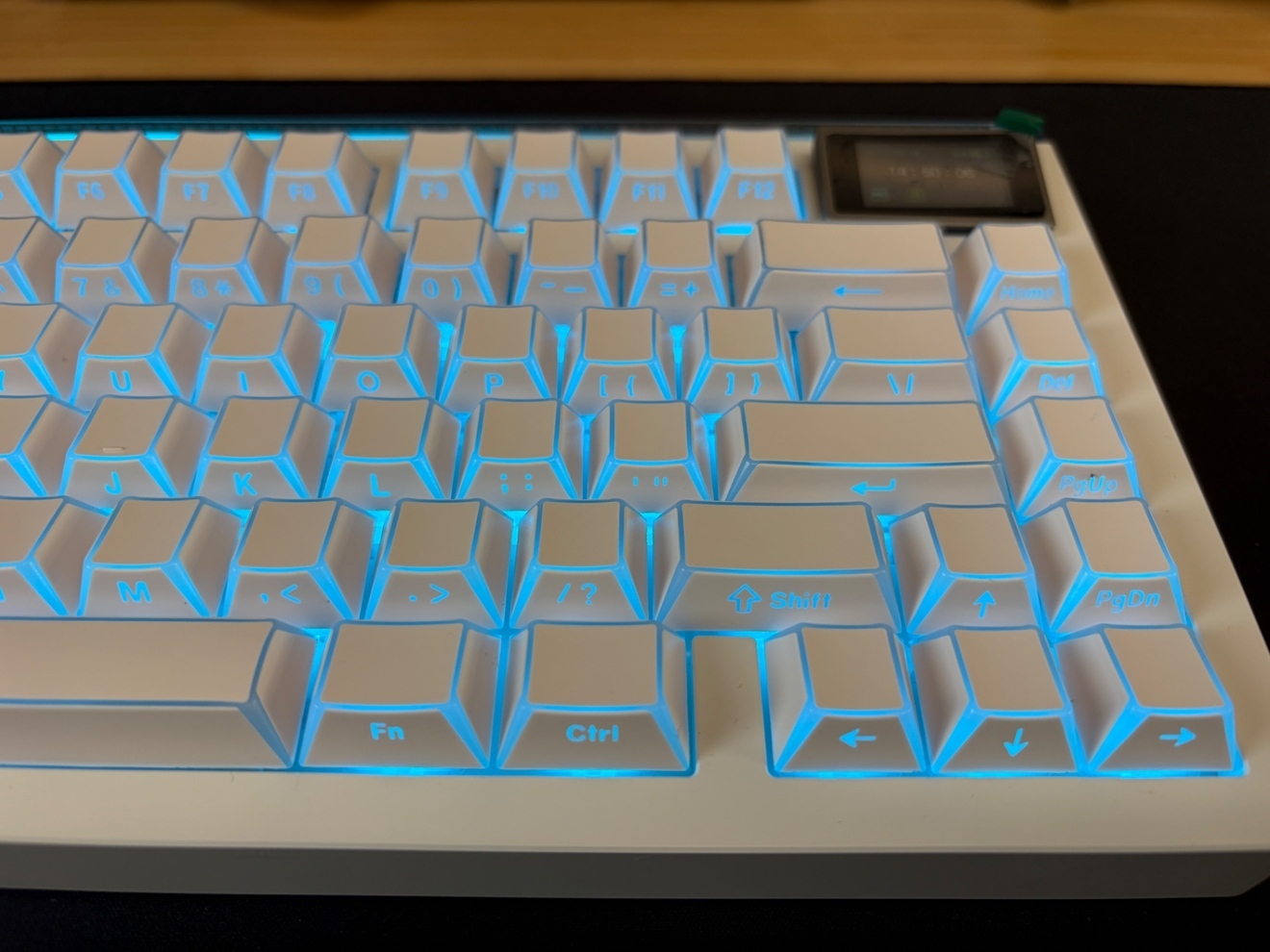 EPOMAKER GLOW75 Creamy Jade RGB液晶 アルミ 白