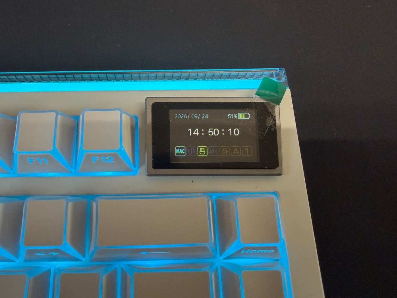 EPOMAKER GLOW75 Creamy Jade RGB液晶 アルミ 白