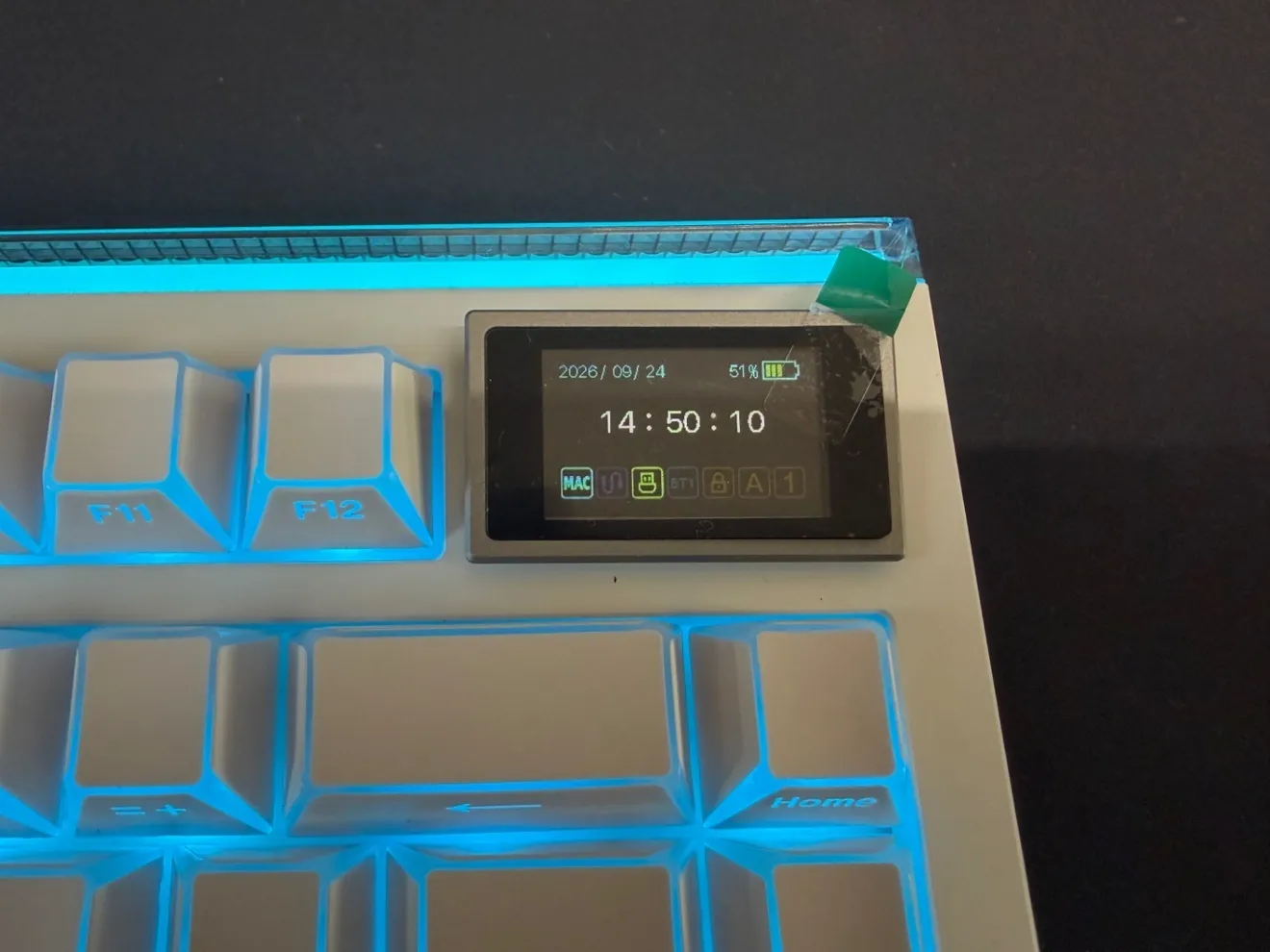 EPOMAKER GLOW75 Creamy Jade RGB液晶 アルミ 白